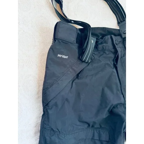 The North Face HyVent Mens Black Snow Pants With Suspenders.Size Medium - Picture 4 of 15